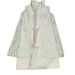 Miss Theme Women's Mint Green Lace Sleeveless Dress Size M Party Cocktail